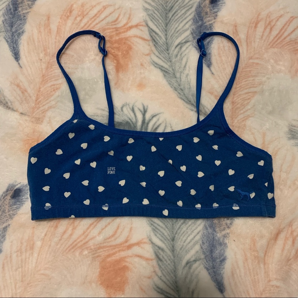 Pink sports bra